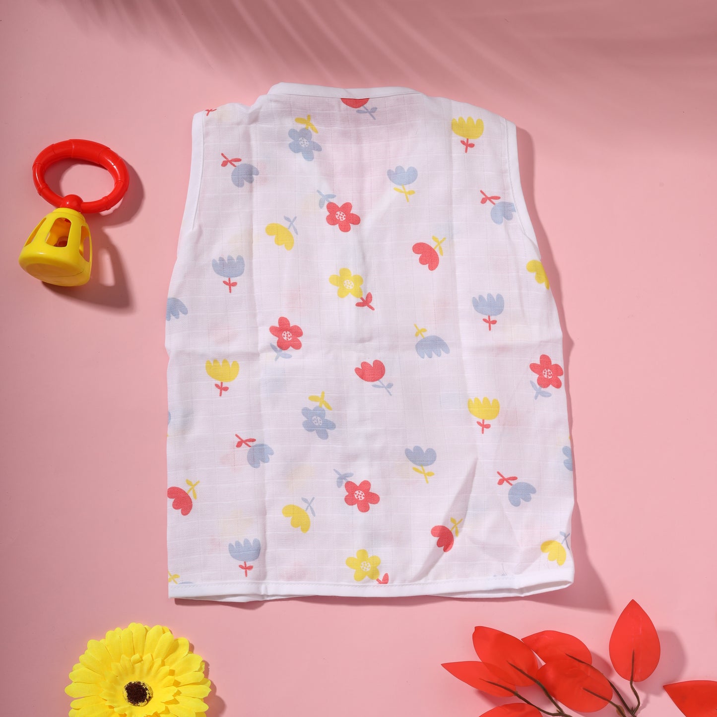 Muslin Sleeveless Jablas button type