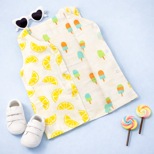 Muslin reversible Jablas (100% Organic cotton)