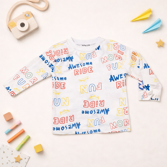 Full Sleeve T-shirt- Alphabets