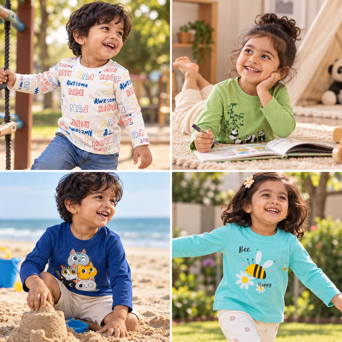 Full Sleeve T-shirt-Combo3 Pack of 3