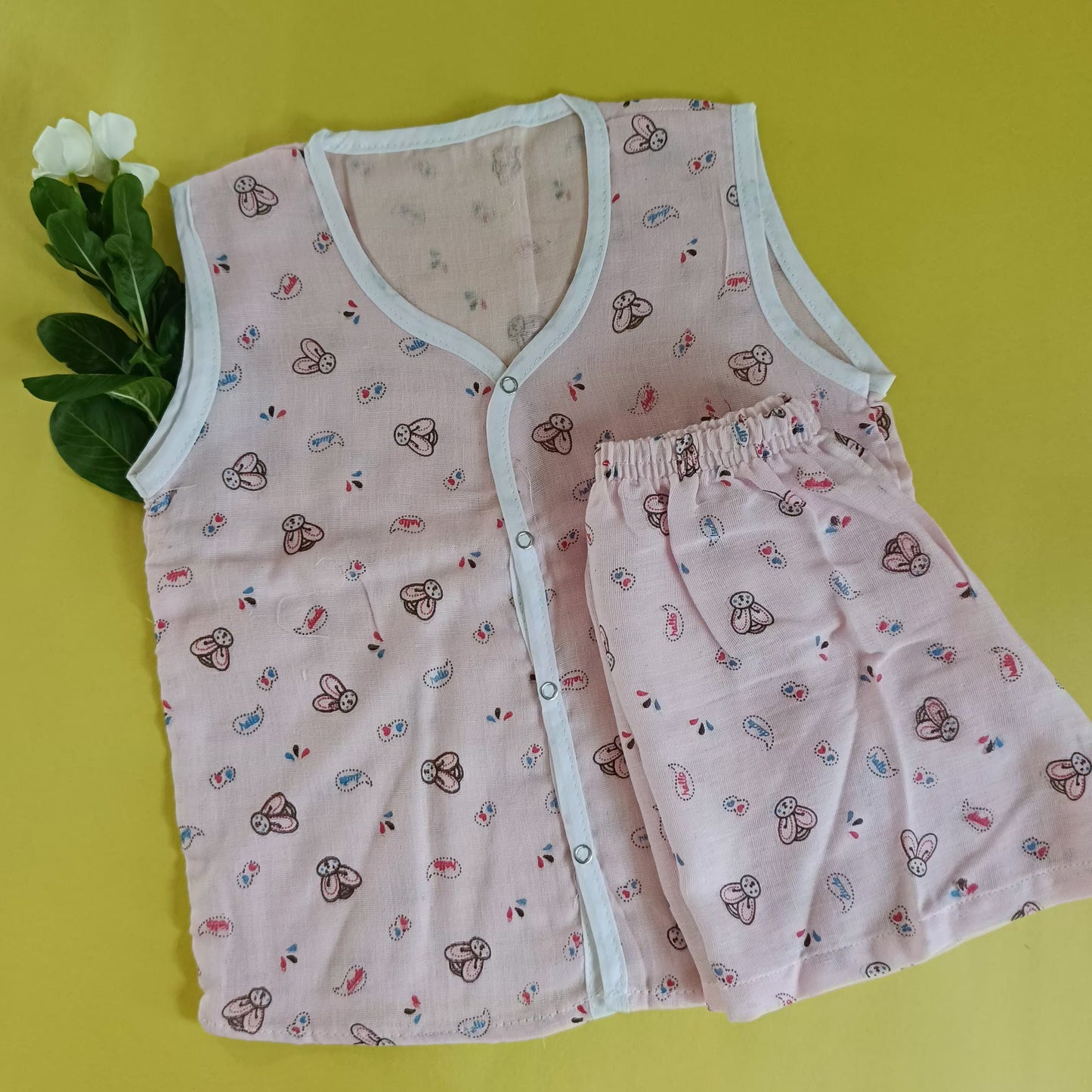 Jabla + Shorts set 2-3y (Muslin) - Bawse Baby