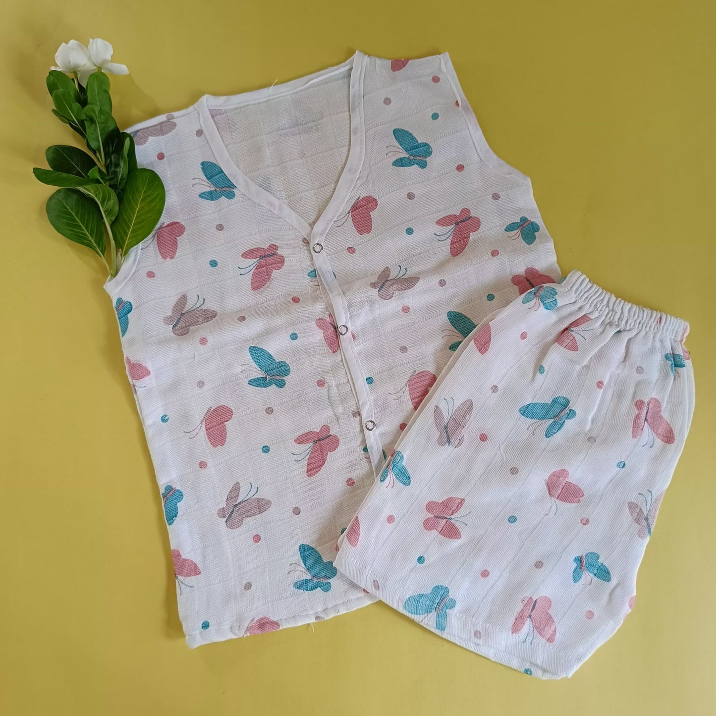 Jabla + Shorts set 2-3y (Muslin) - Bawse Baby