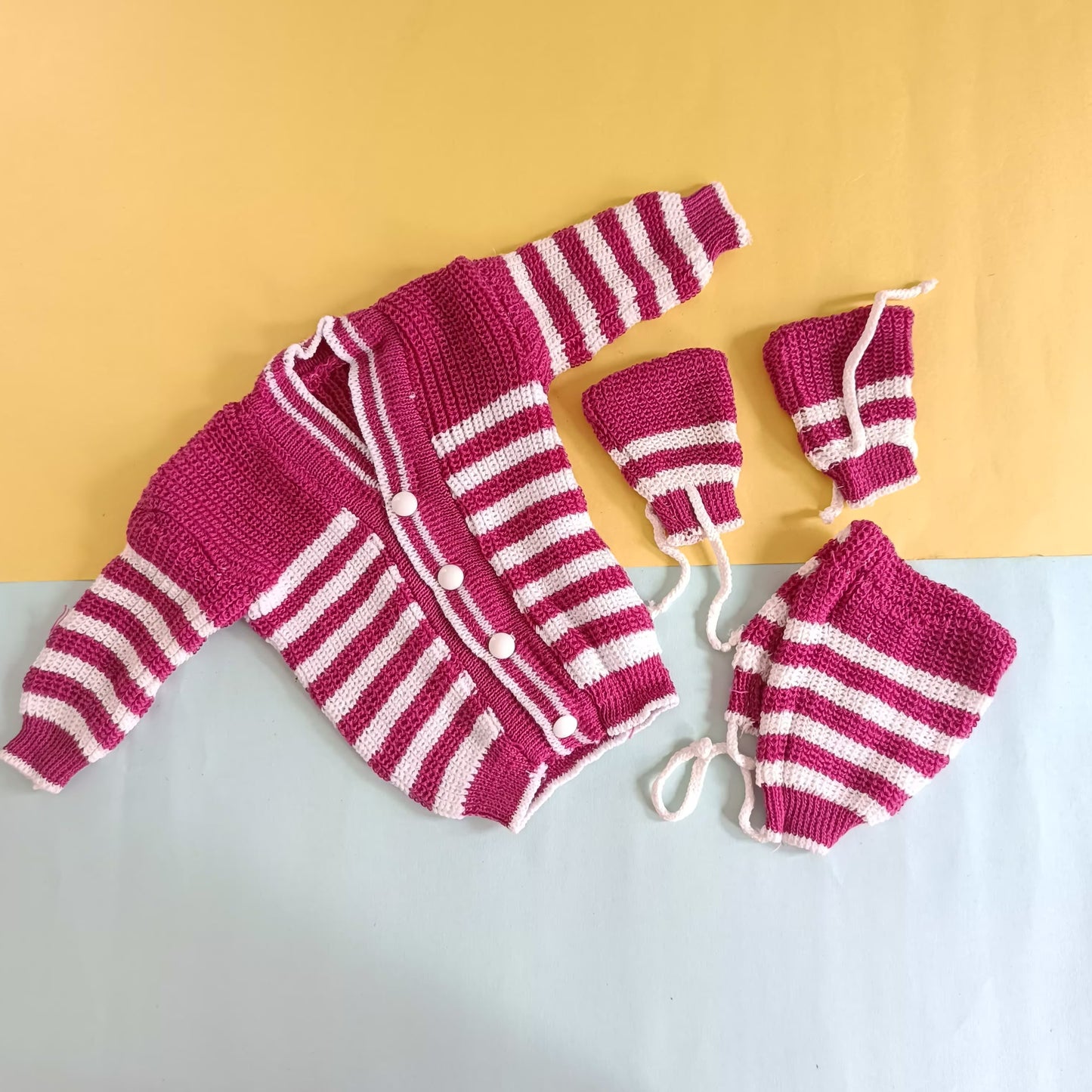 Full Sweater set (Newborn)Woolen - Bawse Baby