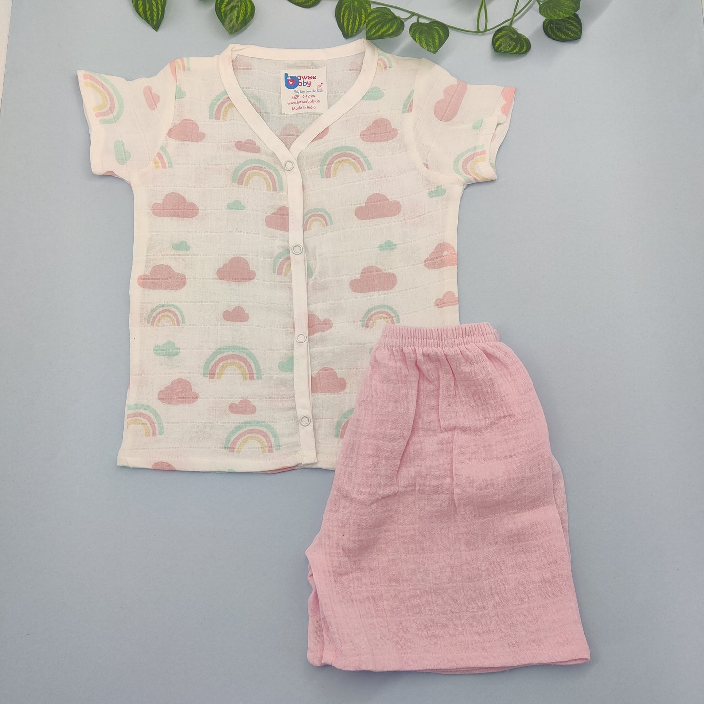Rainbow party Crinkled muslin co-ords