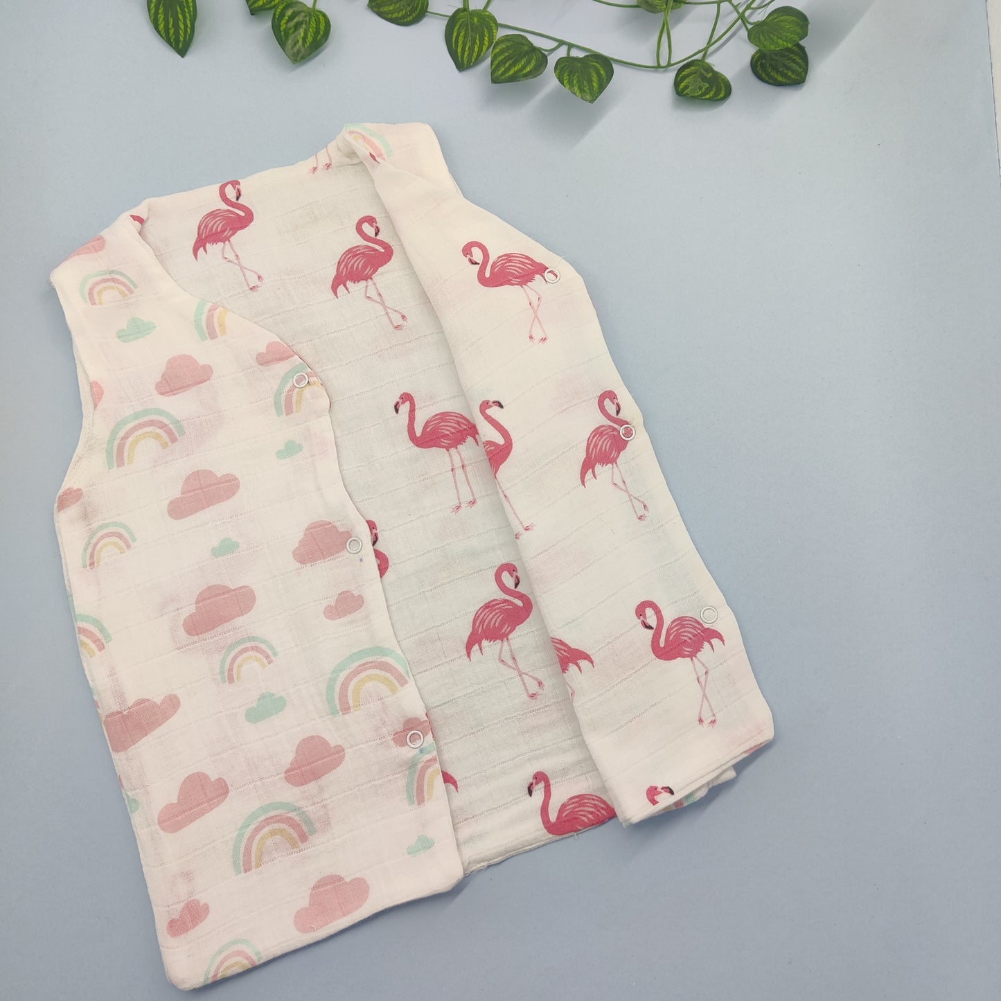 Muslin reversible Jablas (100% Organic cotton) - Bawse Baby