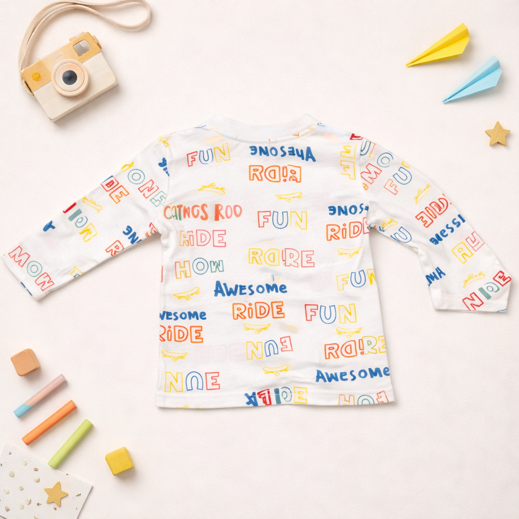 Full Sleeve T-shirt- Alphabets