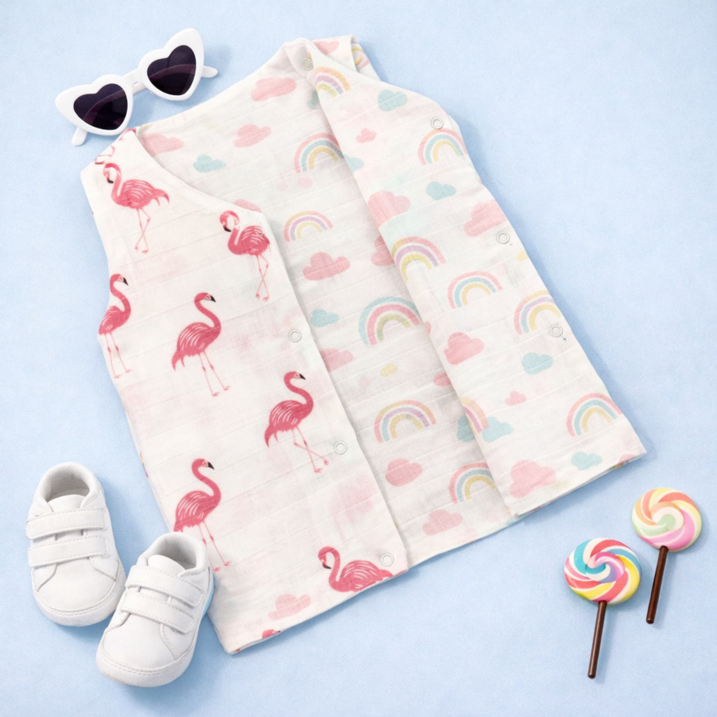 Muslin reversible Jablas (100% Organic cotton)