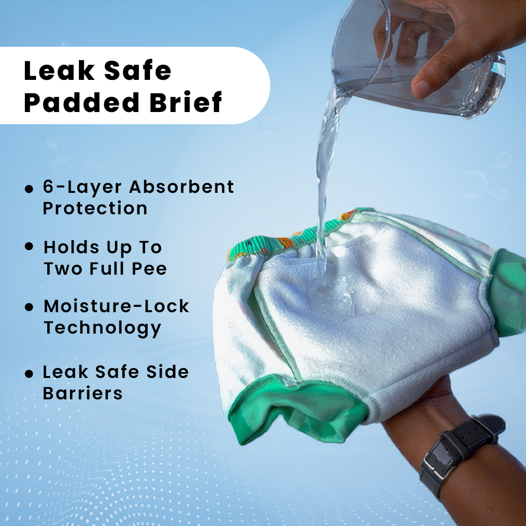 India's 1st Leak Safe Padded Brief with 6 Layers Absorbent Protection