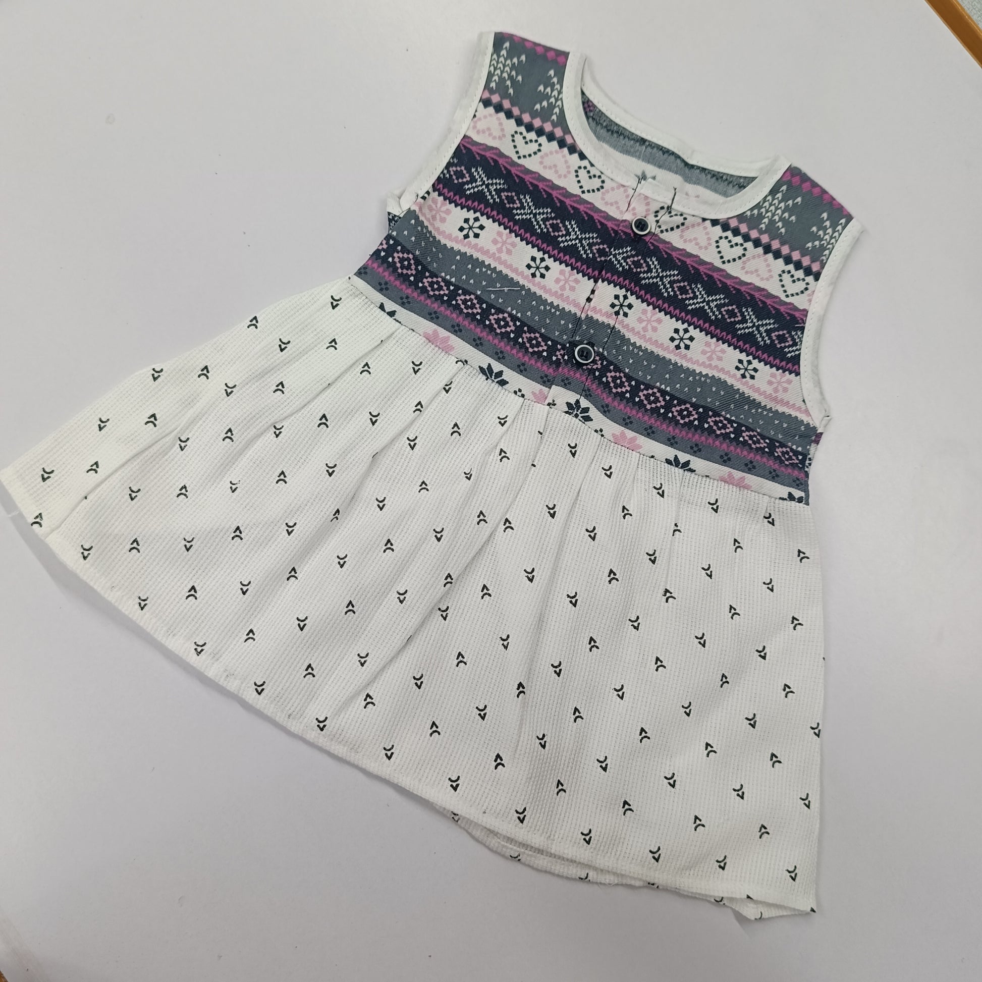 Popcorn Sleeveless Frocks - Bawse Baby 