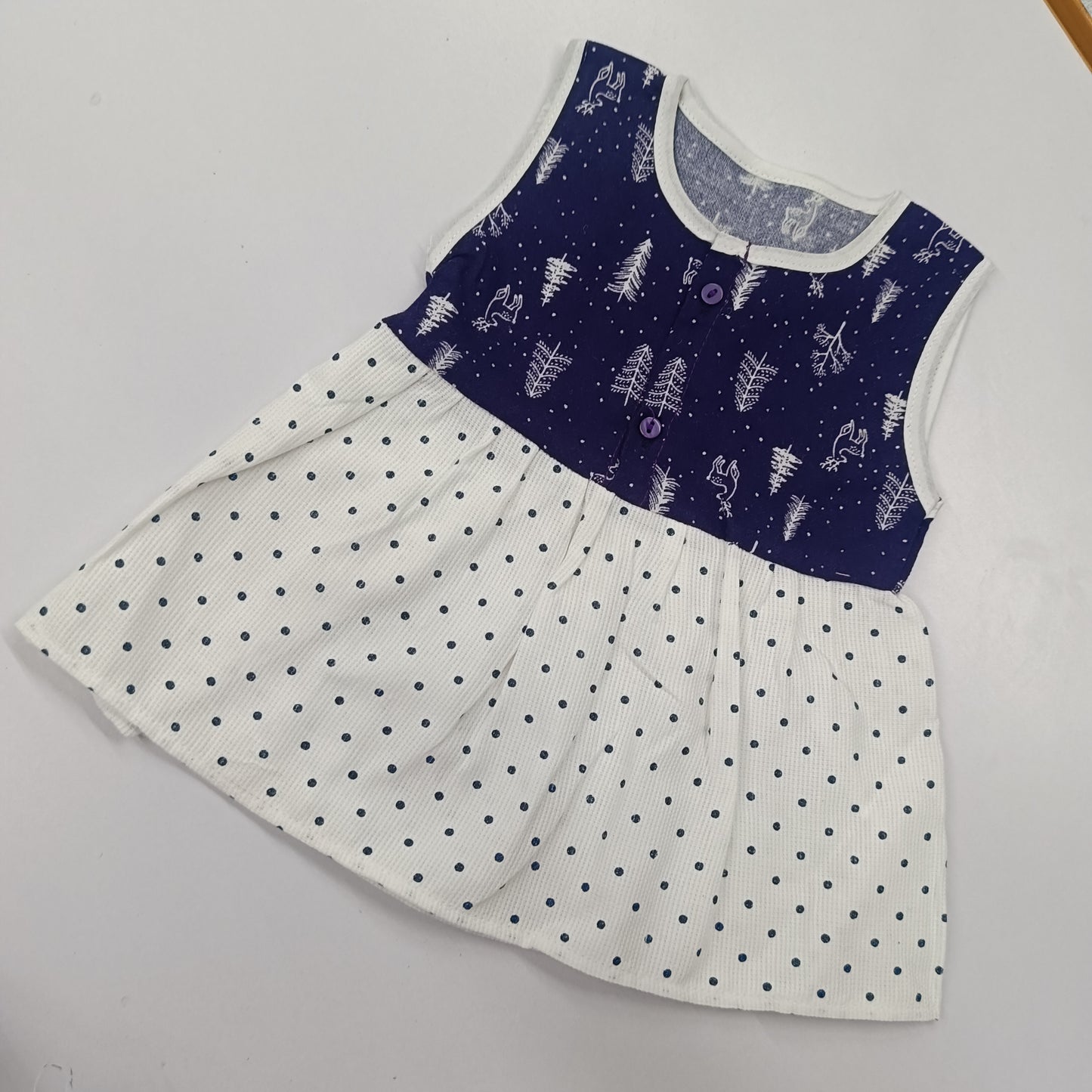 Popcorn Sleeveless Frocks - Bawse Baby 