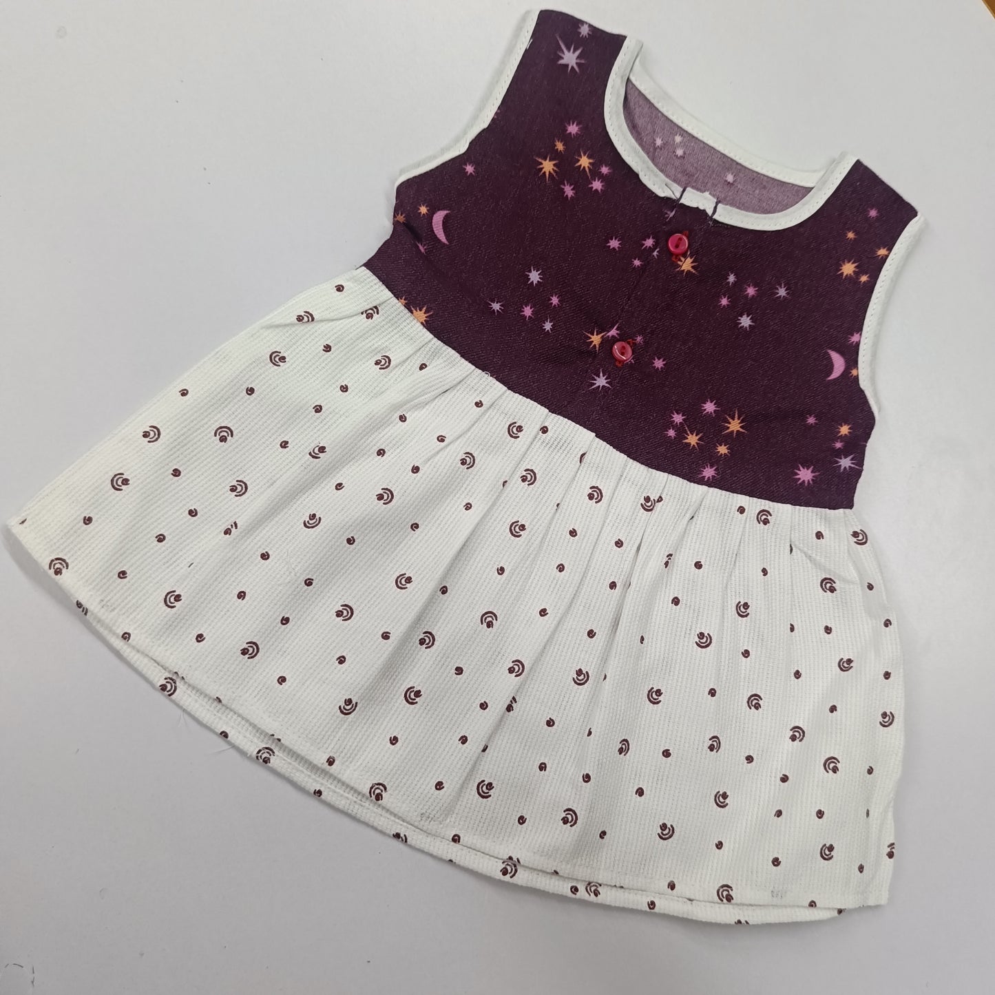 Popcorn Sleeveless Frocks - Bawse Baby 