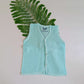 Muslin Pastel sleeveless jablas Front open
