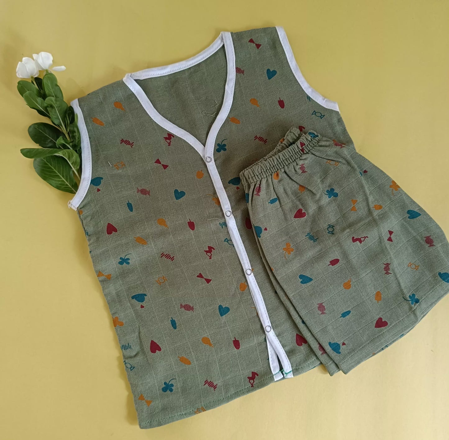 Jabla + Shorts set 2-3y (Muslin) - Bawse Baby 
