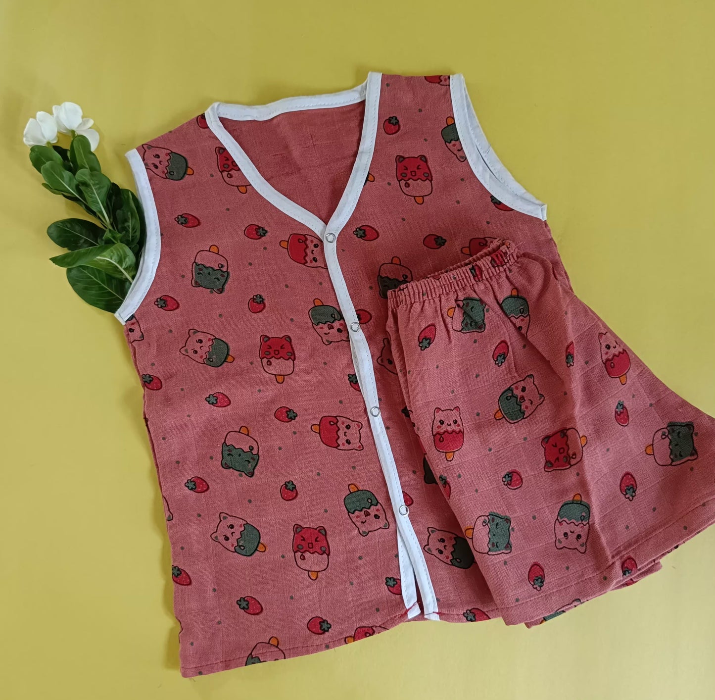 Jabla + Shorts set 2-3y (Muslin) - Bawse Baby 