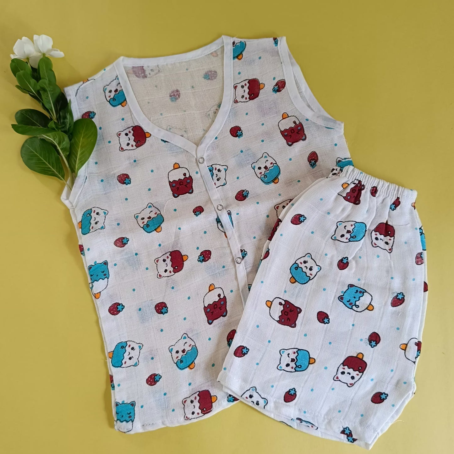 Jabla + Shorts set 2-3y (Muslin) - Bawse Baby 