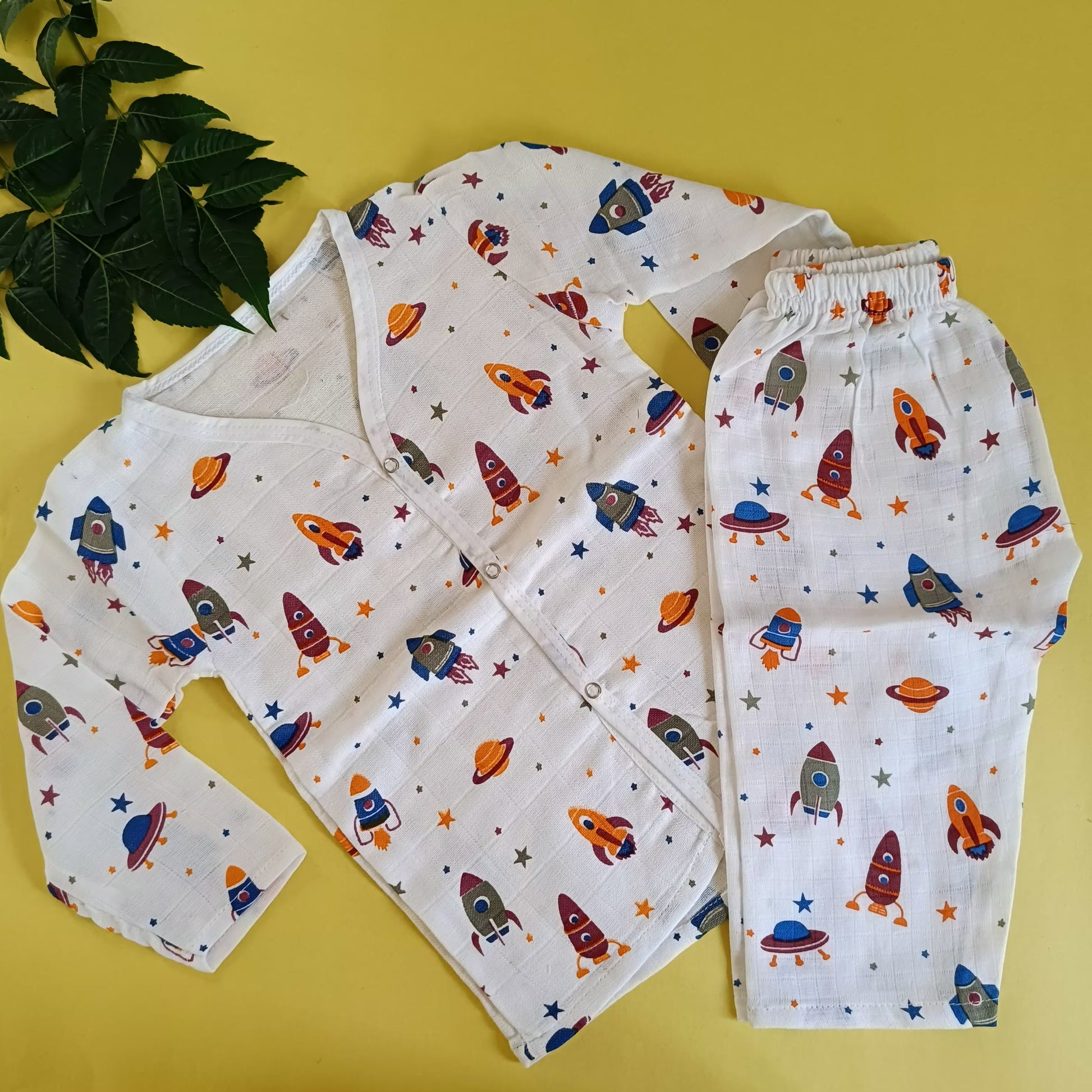 Muslin pyjama sets 6-12m - Bawse Baby