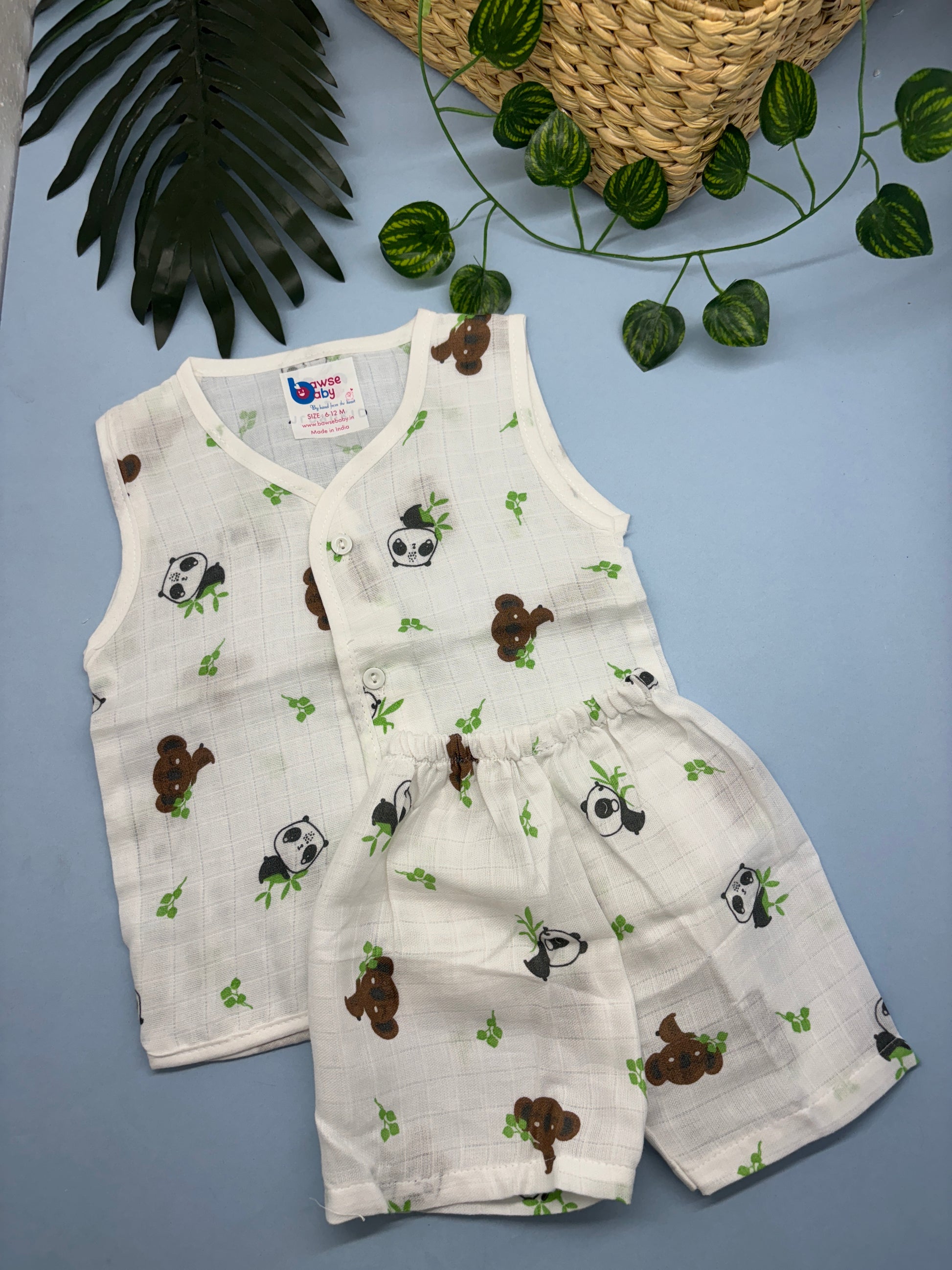 Muslin Jabla and Shorts set (6-12m) - Bawse Baby