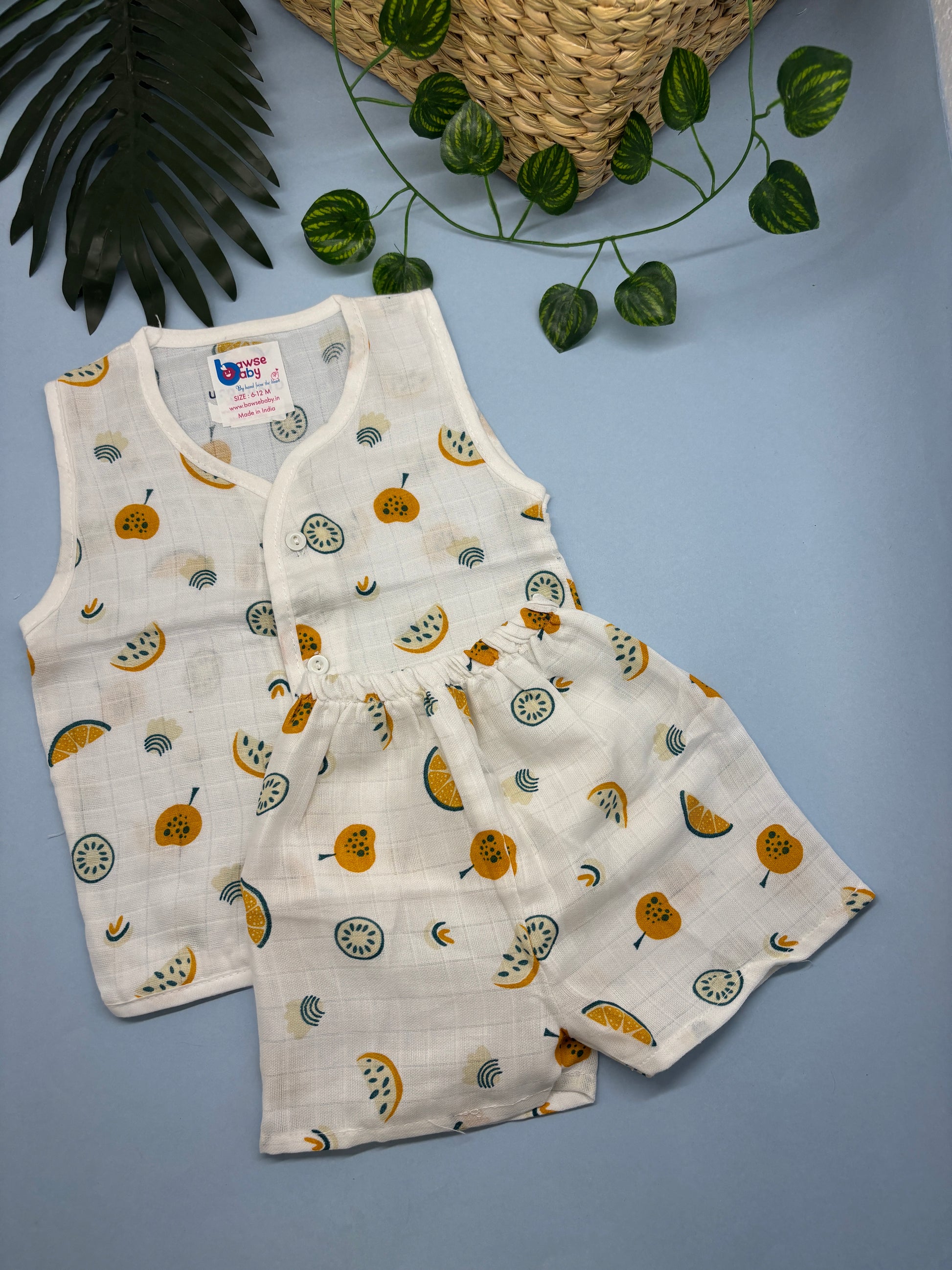 Muslin Jabla and Shorts set (6-12m) - Bawse Baby