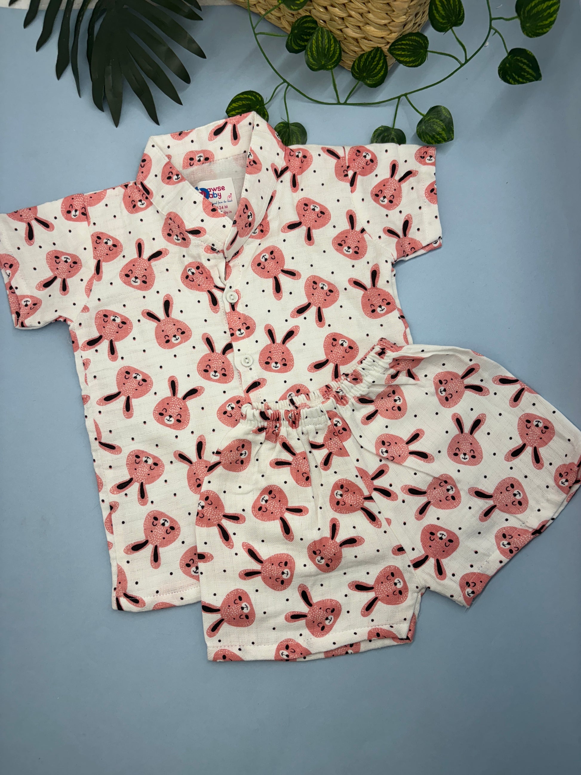 Muslin shirt and shorts set 2-3y - Bawse Baby