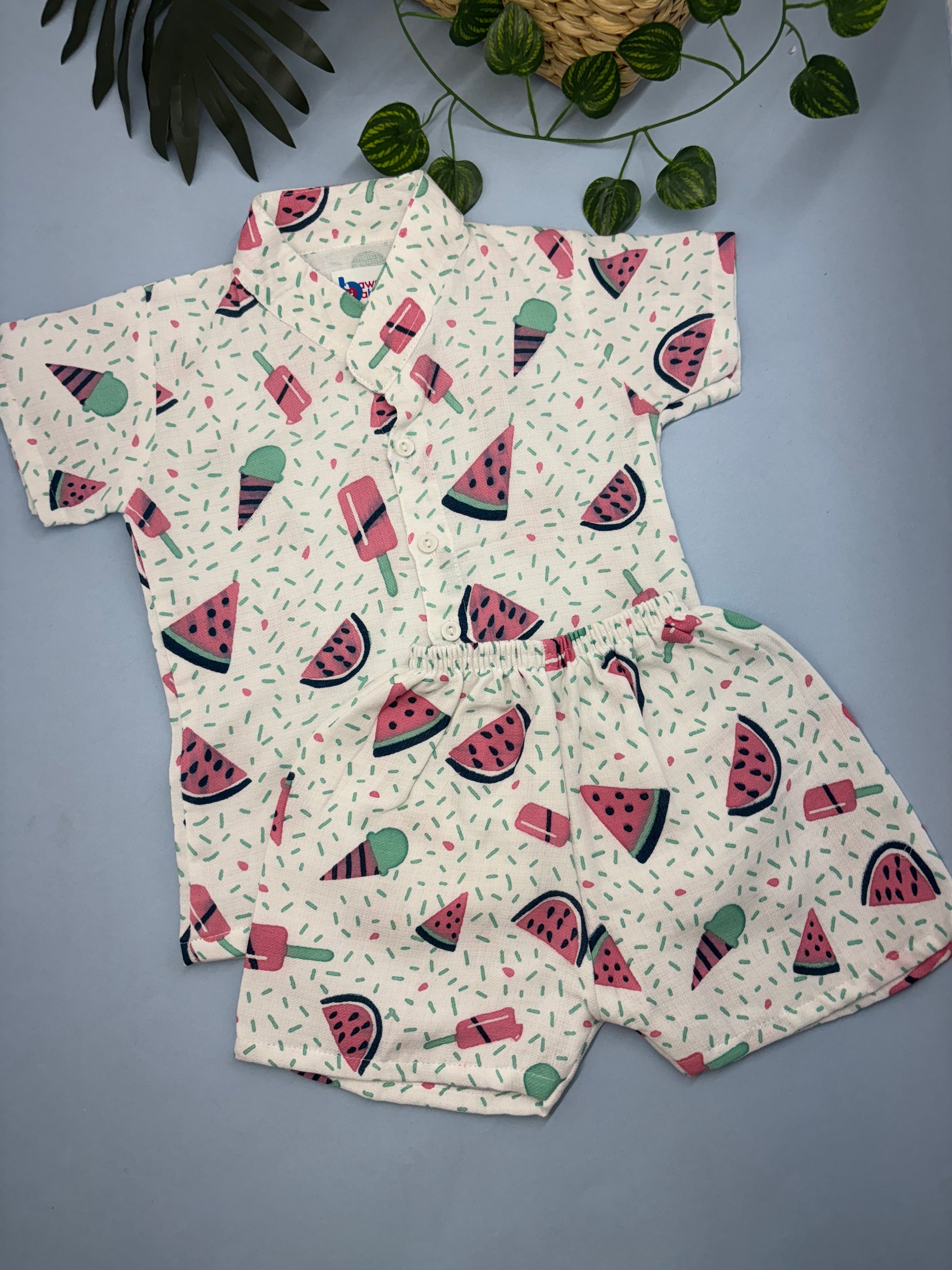 Muslin shirt and shorts set 2-3y - Bawse Baby 