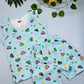 Blue cars Knitted Co-ords  - Sleeveless Unisex - Bawse Baby 