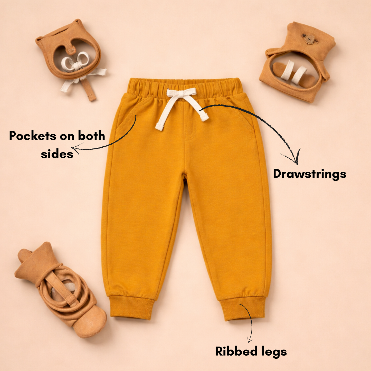 Full Jogger Pants- Loopknit cotton
