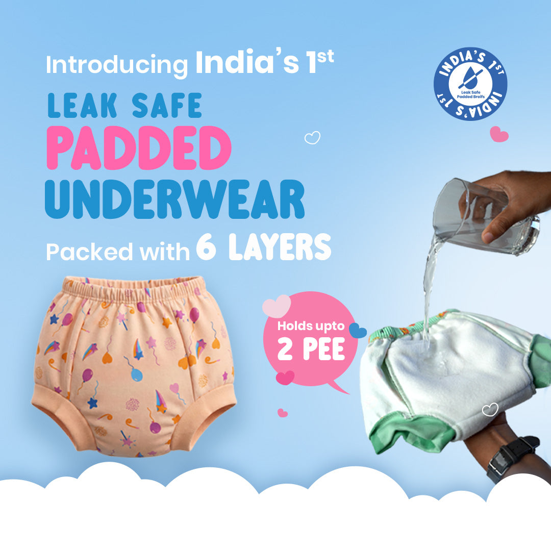 Leak Safe Padded Underwears with 6 Layers Absorbent Protection