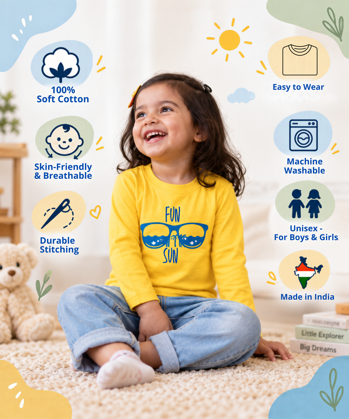 Full Sleeve T-shirt-Combo3 Pack of 3