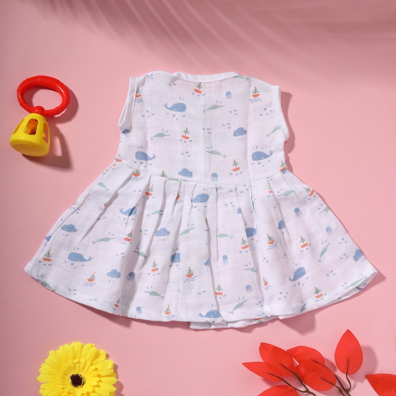 Cambric Cotton Sleeveless Frocks - Bawse Baby 