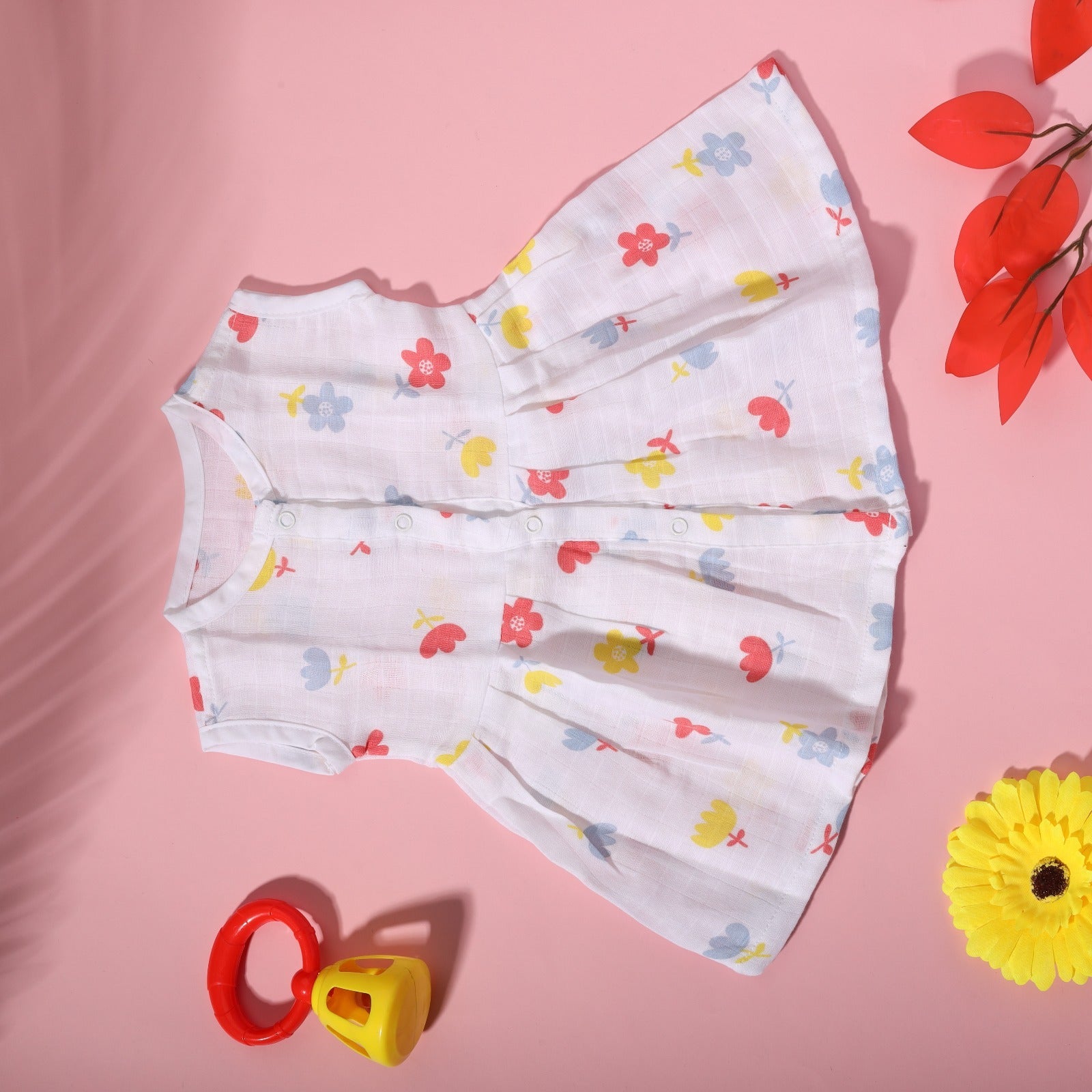 Cambric Cotton Sleeveless Frocks - Bawse Baby 
