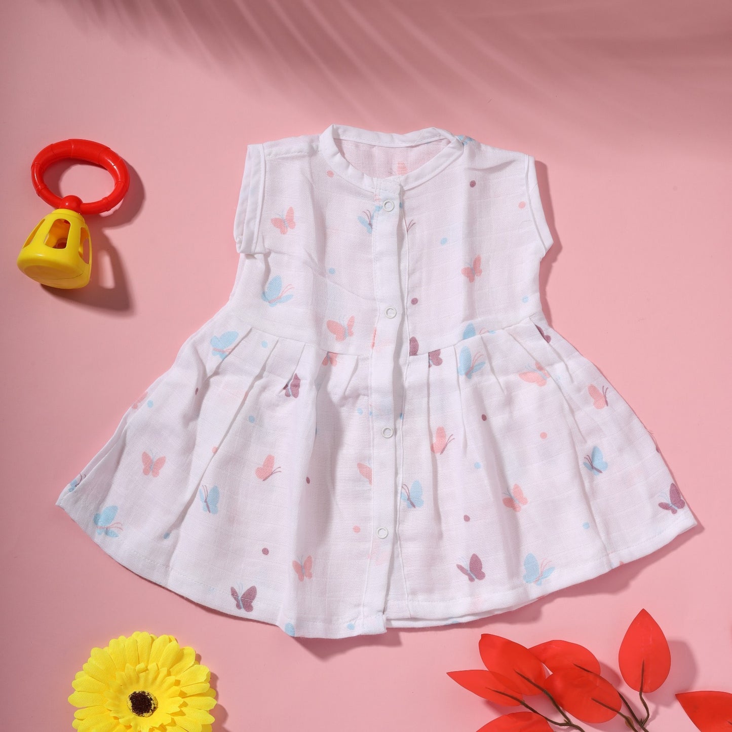 Cambric Cotton Sleeveless Frocks - Bawse Baby 