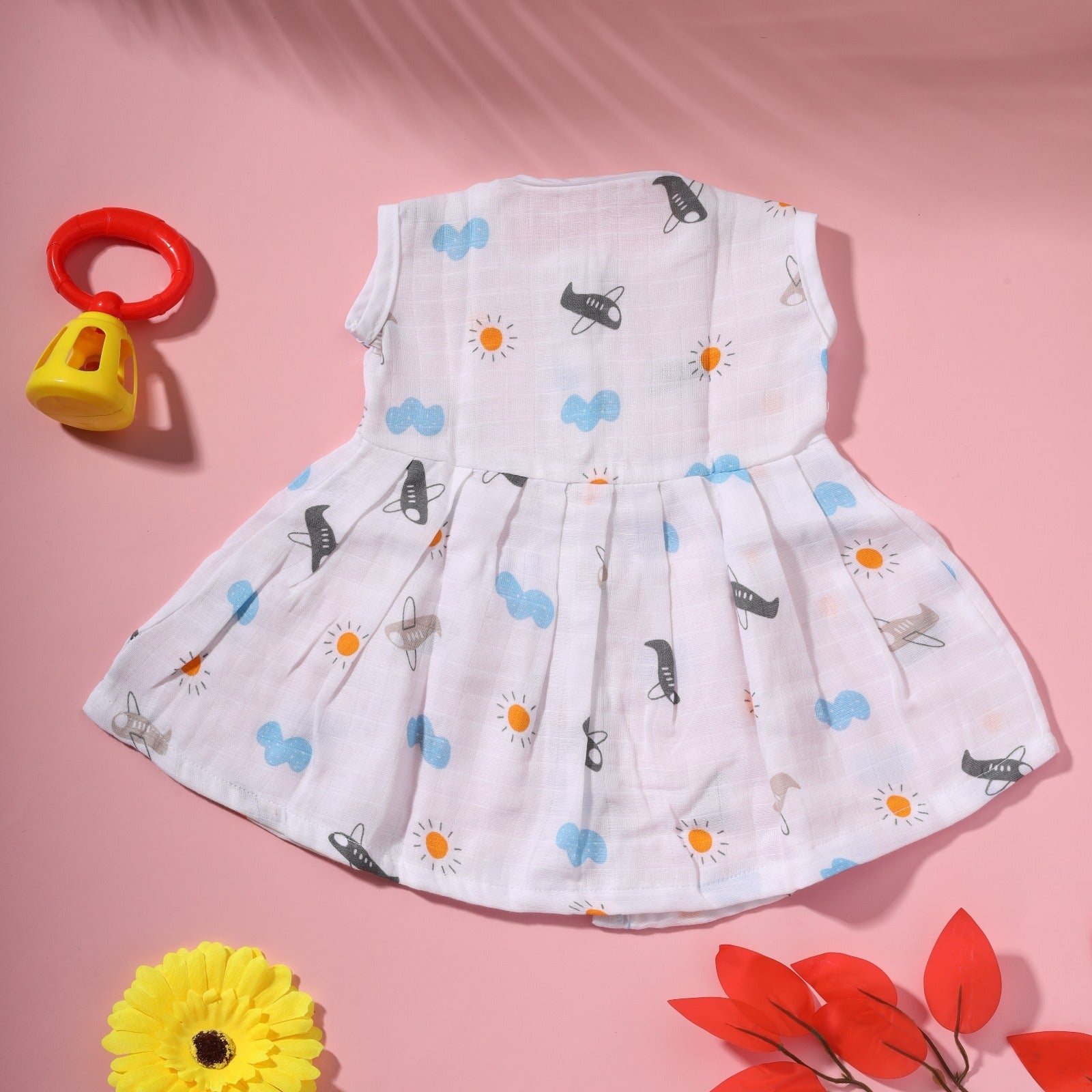 Cambric Cotton Sleeveless Frocks - Bawse Baby 