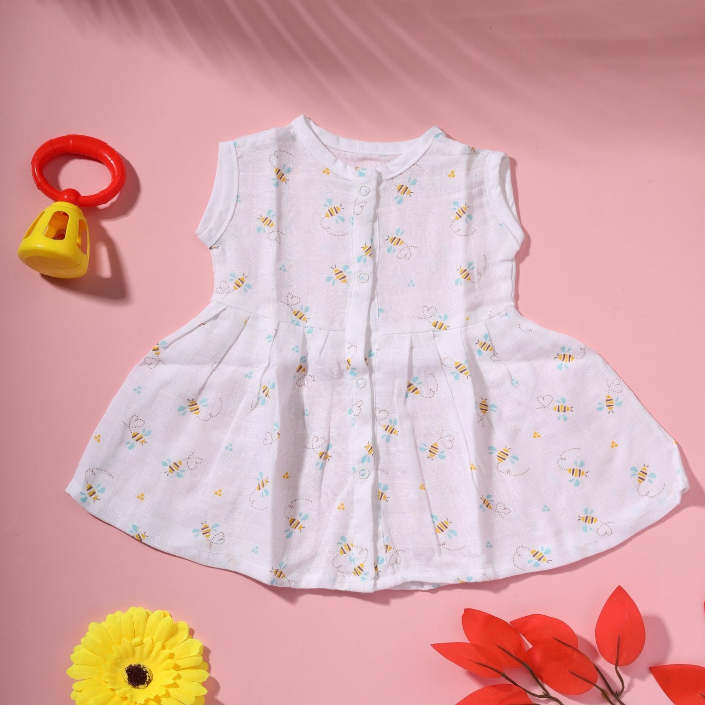 Cambric Cotton Sleeveless Frocks - Bawse Baby 